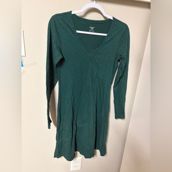 Horny Toad Deadstock Teal Oblique V Dress Rosalinda style Women’s Small Y2K - Picture 10 of 10